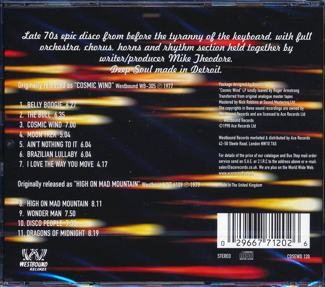 The Mike Theodore Orchestra - Cosmic Wind + High On Mad Mountain