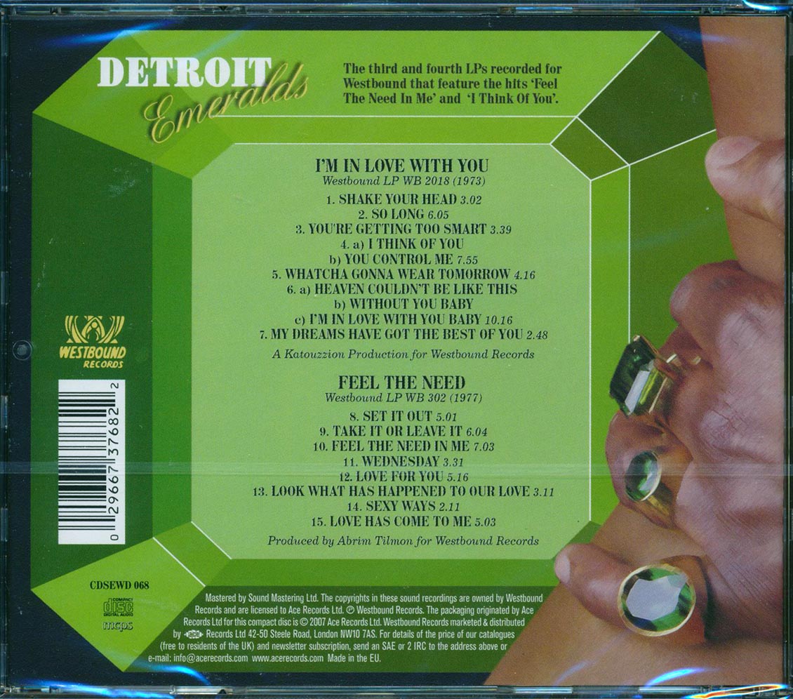 The Detroit Emeralds - I'm In Love With You + Feel The Need
