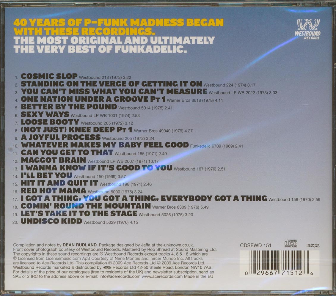 Funkadelic - The Best Of Funkadelic: Standing On The Verge (20 tracks)