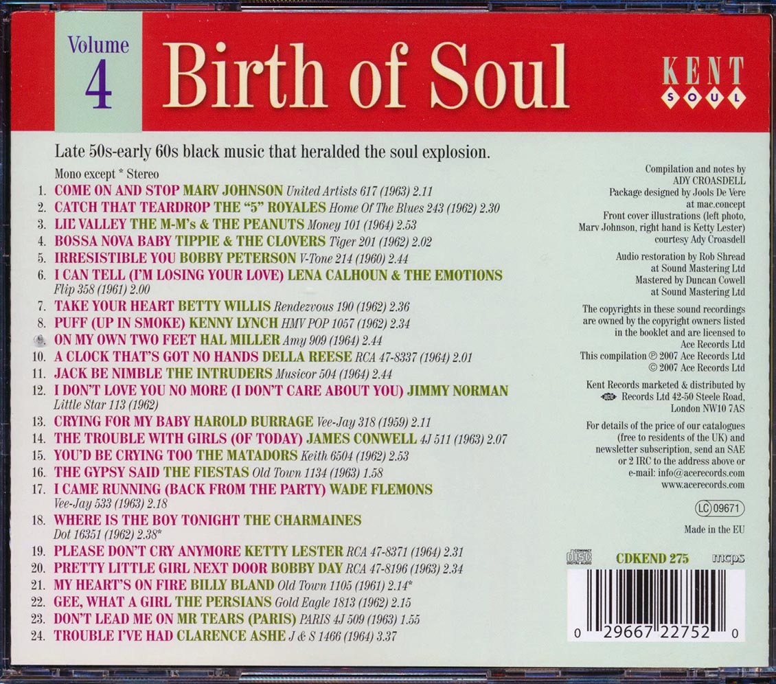 Various - Birth Of Soul Volume 4 (24 tracks)