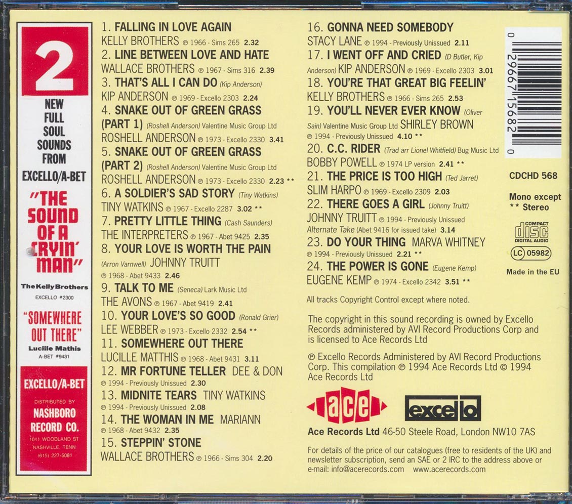 Various - The Heart Of Southern Soul: From Nashville To Memphis And Muscle Shoals (24 tracks)