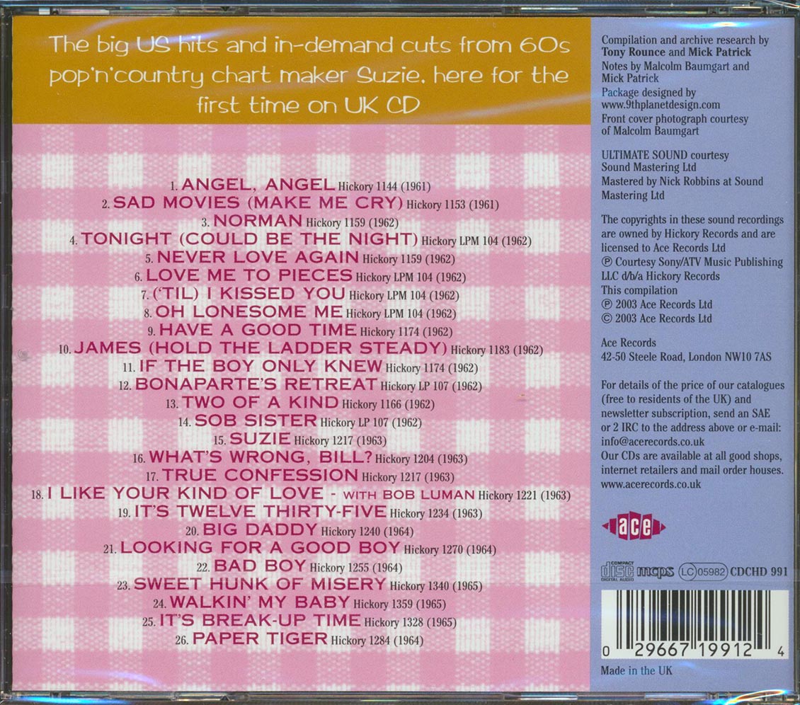 Sue Thompson - The Hickory Anthology 1961-1965 (26 tracks)