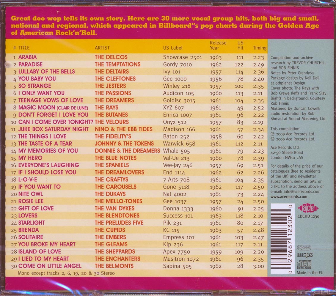 Various - The Golden Age Of American Rock N Roll: Special Doo Wop Edition Volume 2 1956-1963 (30 tracks)