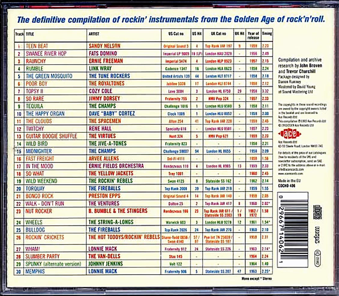 Various - Teen Beat: 30 Great Rockin Instrumentals (30 tracks)