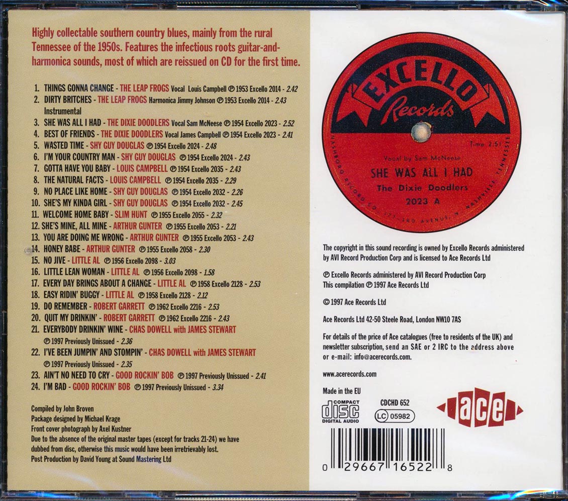 Various - No Jive: Authentic Southern Country Blues (24 tracks)