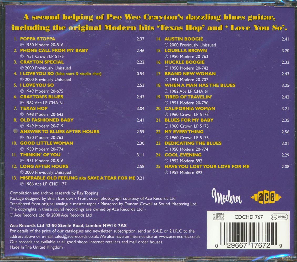 Pee Wee Crayton - Blues Guitar Magic: The Modern Legacy Volume 2 (25 tracks)