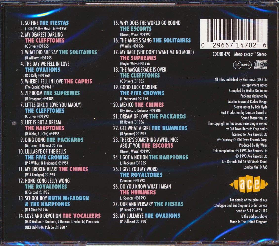Various - Old Town Doo Wop Volume 2 (28 tracks)