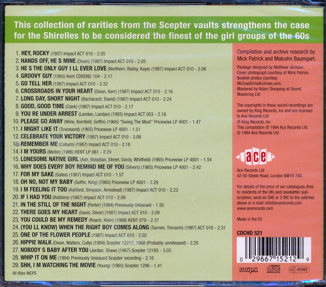 The Shirelles - Lost & Found: Rare & Previously Unissued (29 tracks)
