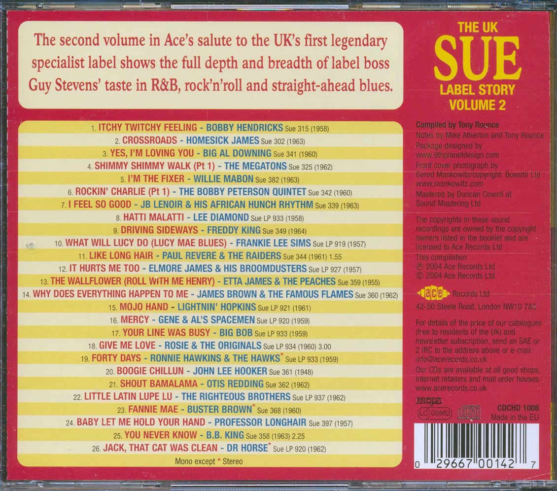 Various - The UK Sue Label Story Volume 2: Sue's Rock N Blues (26 tracks)