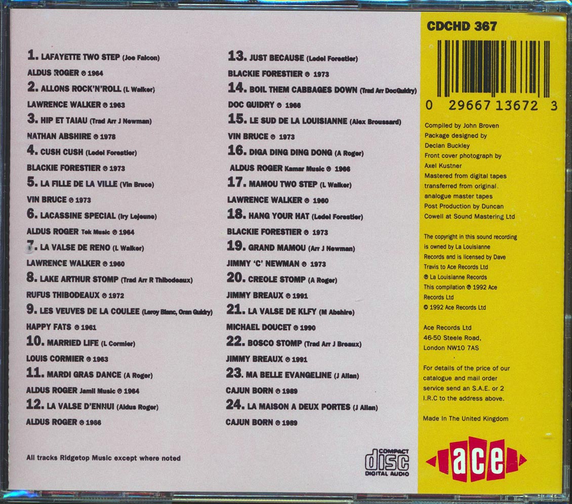 Various - Allons Cajun Rock N Roll (24 tracks)