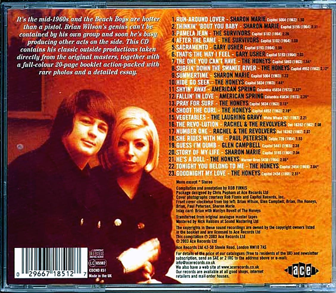 Various - Pet Projects: The Brian Wilson Productions (23 tracks)
