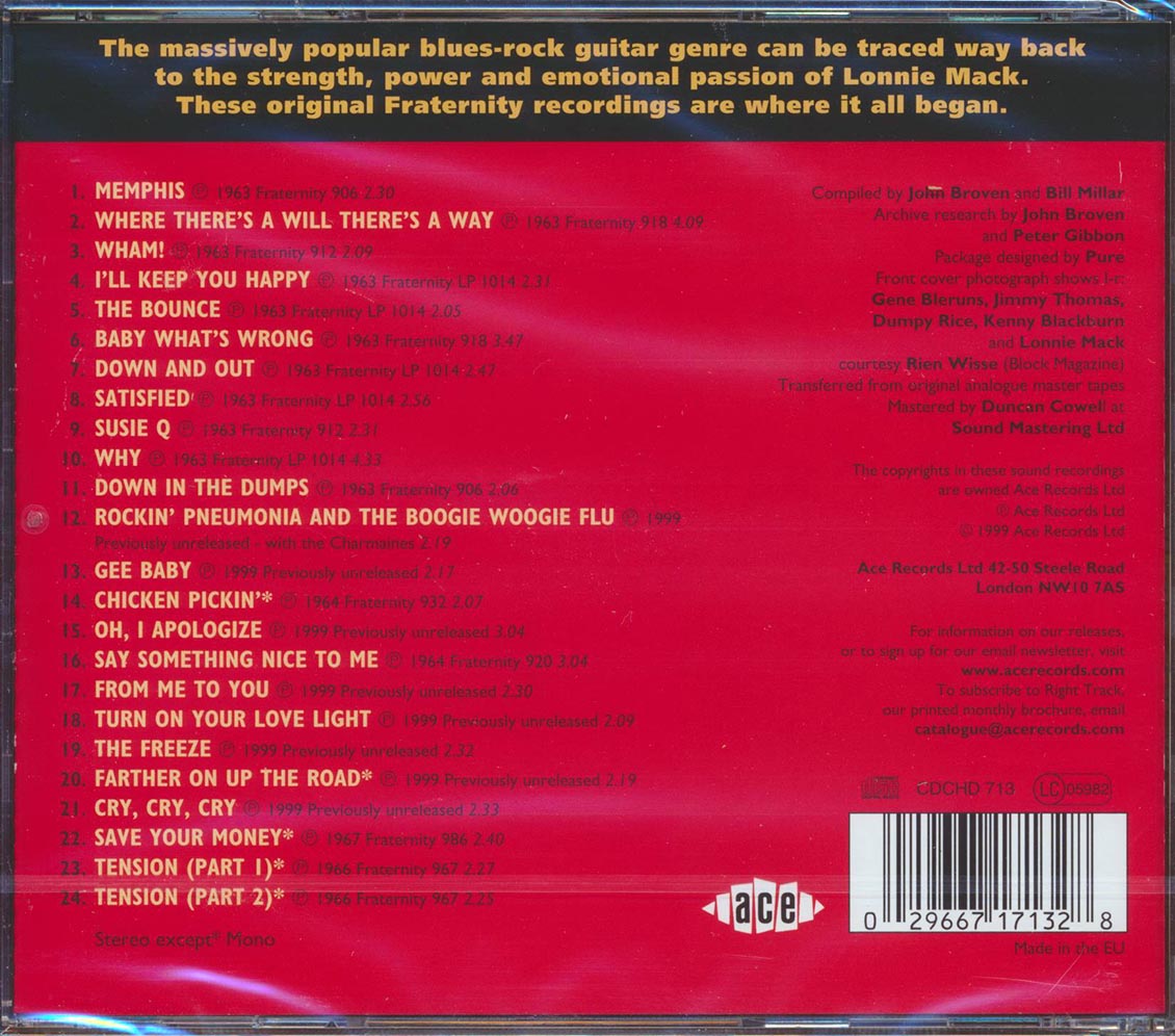Lonnie Mack - Memphis Wham (24 tracks)