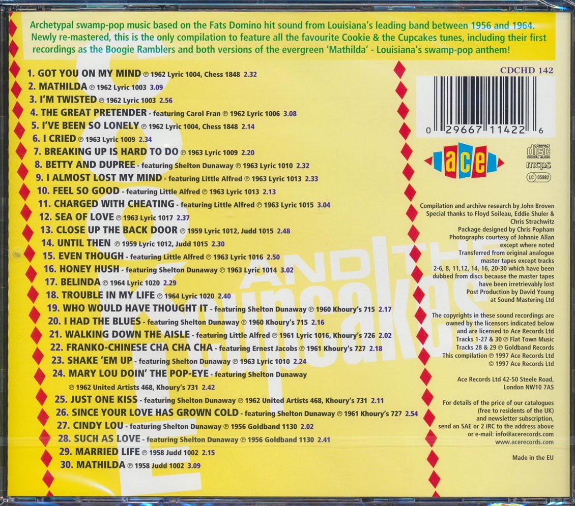 Cookie & The Cupcakes - Kings Of Swamp Pop (30 tracks)