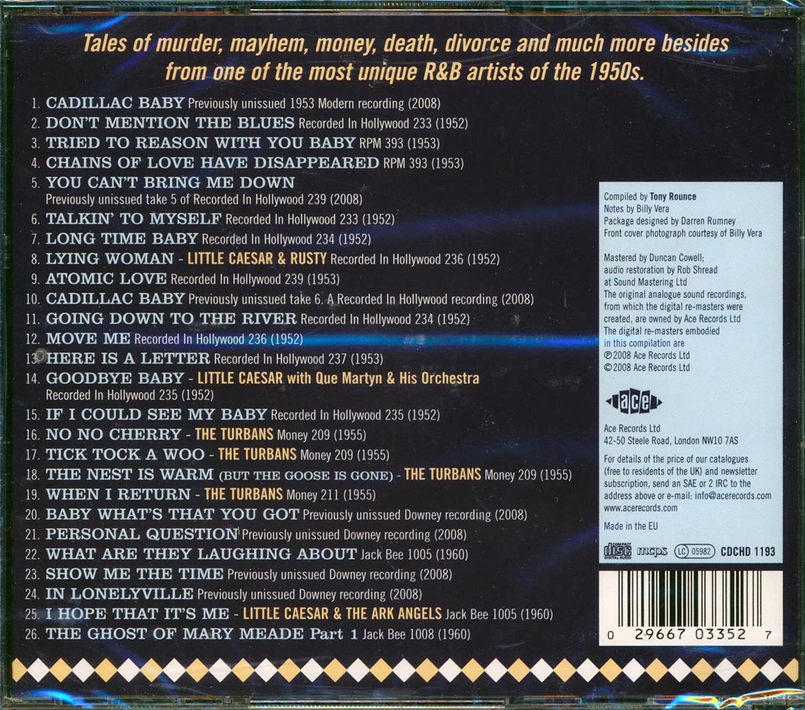 Little Caesar - Your On The Hour Man: The Modern, Dolphin And Downey Recordings 1952-1960 (26 tracks)