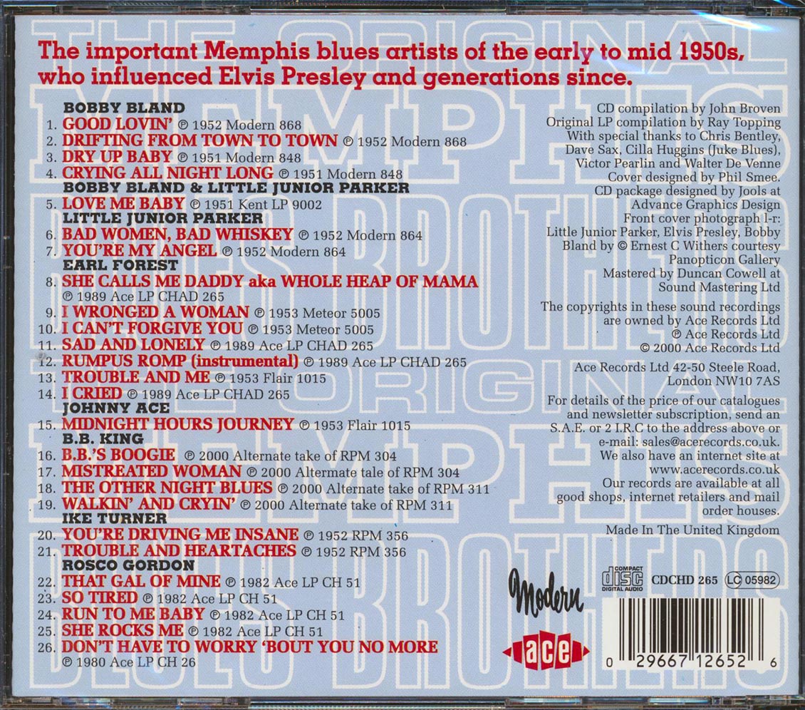 Various - The Original Memphis Blues Brothers (26 tracks)