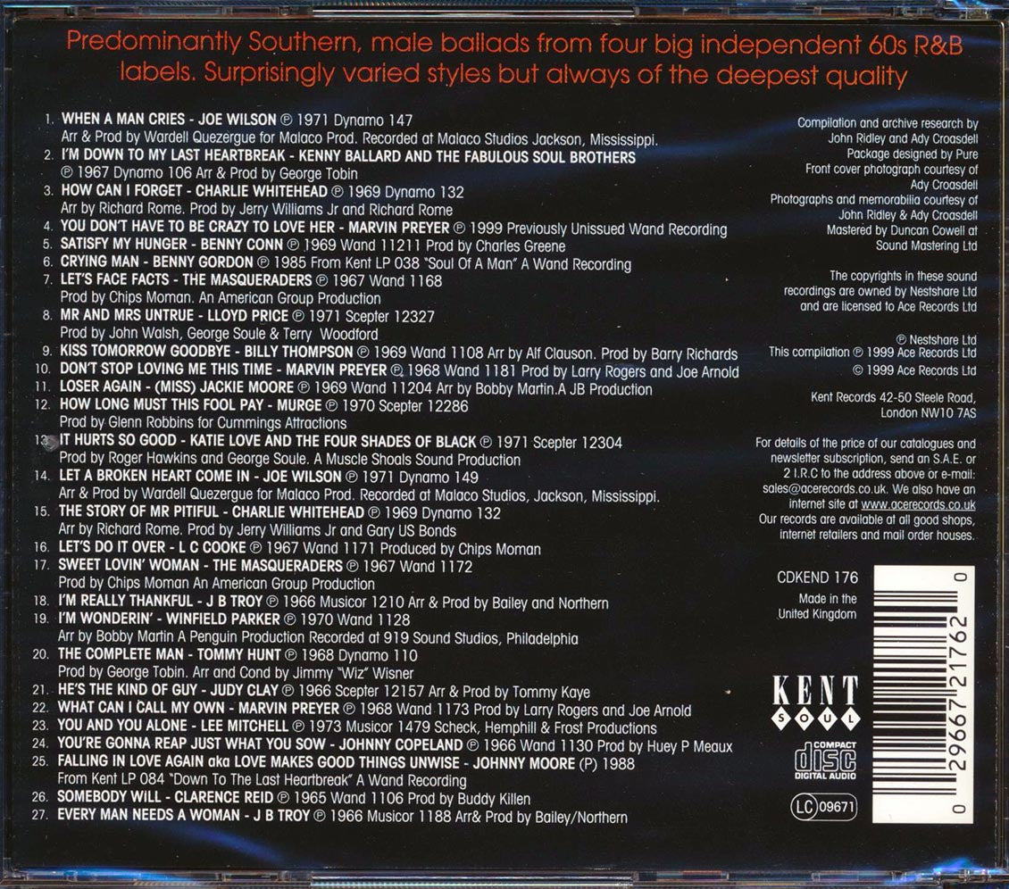 Various - When A Man Cries (27 tracks)