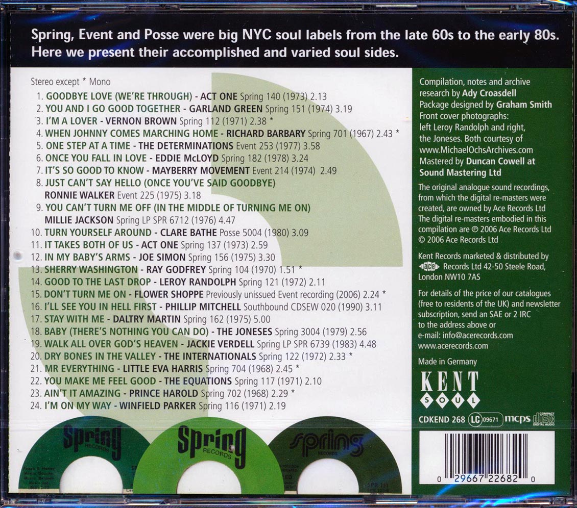 Various - The Soul Of Spring Volume 2 (24 tracks)