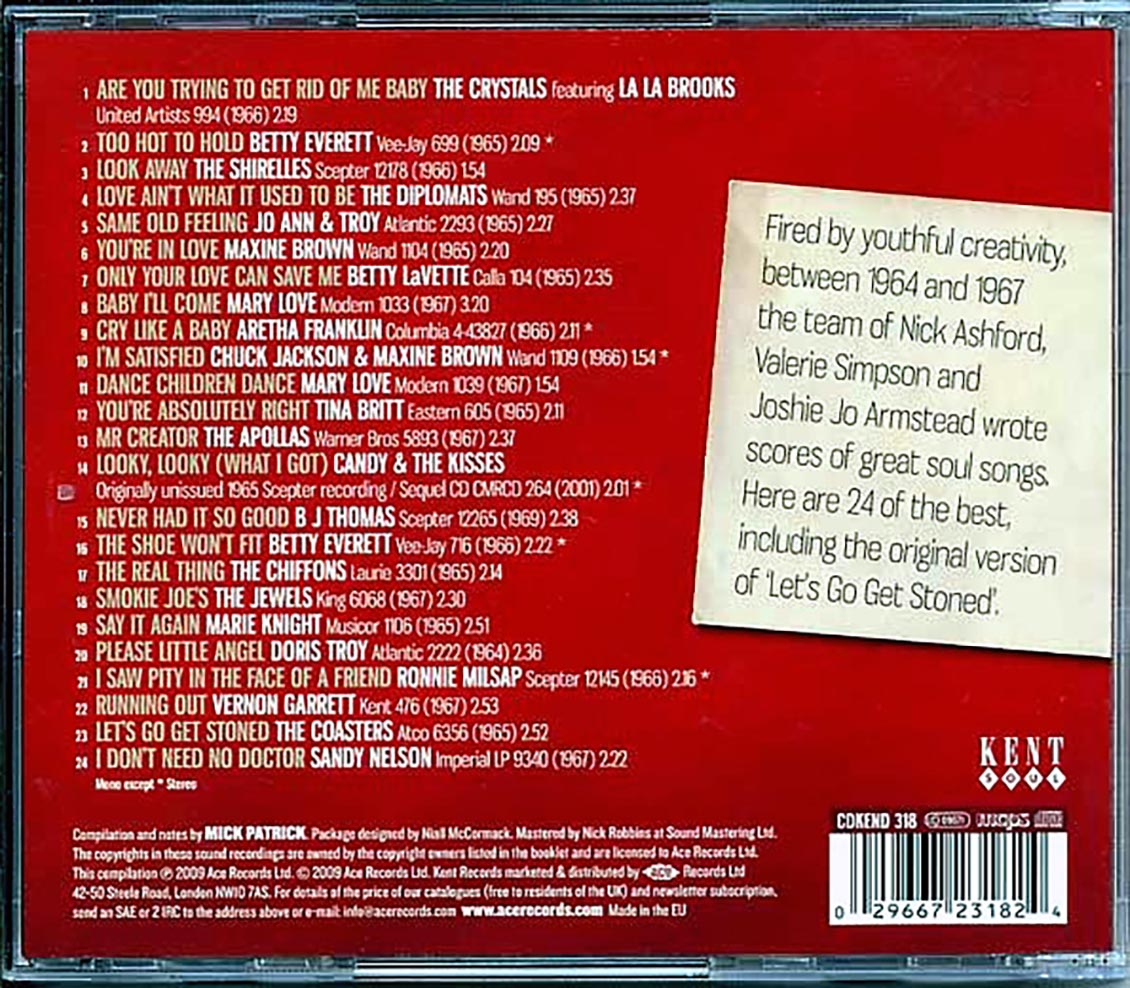 Various - The Real Thing: The Songs Of Ashford, Simpson & Armstead (24 tracks)
