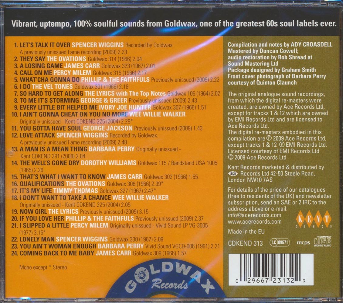 Various - Goldwax Northern Soul (24 tracks)