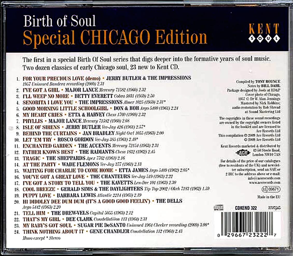 Various - Birth Of Soul: Special Chicago Edition (24 tracks)