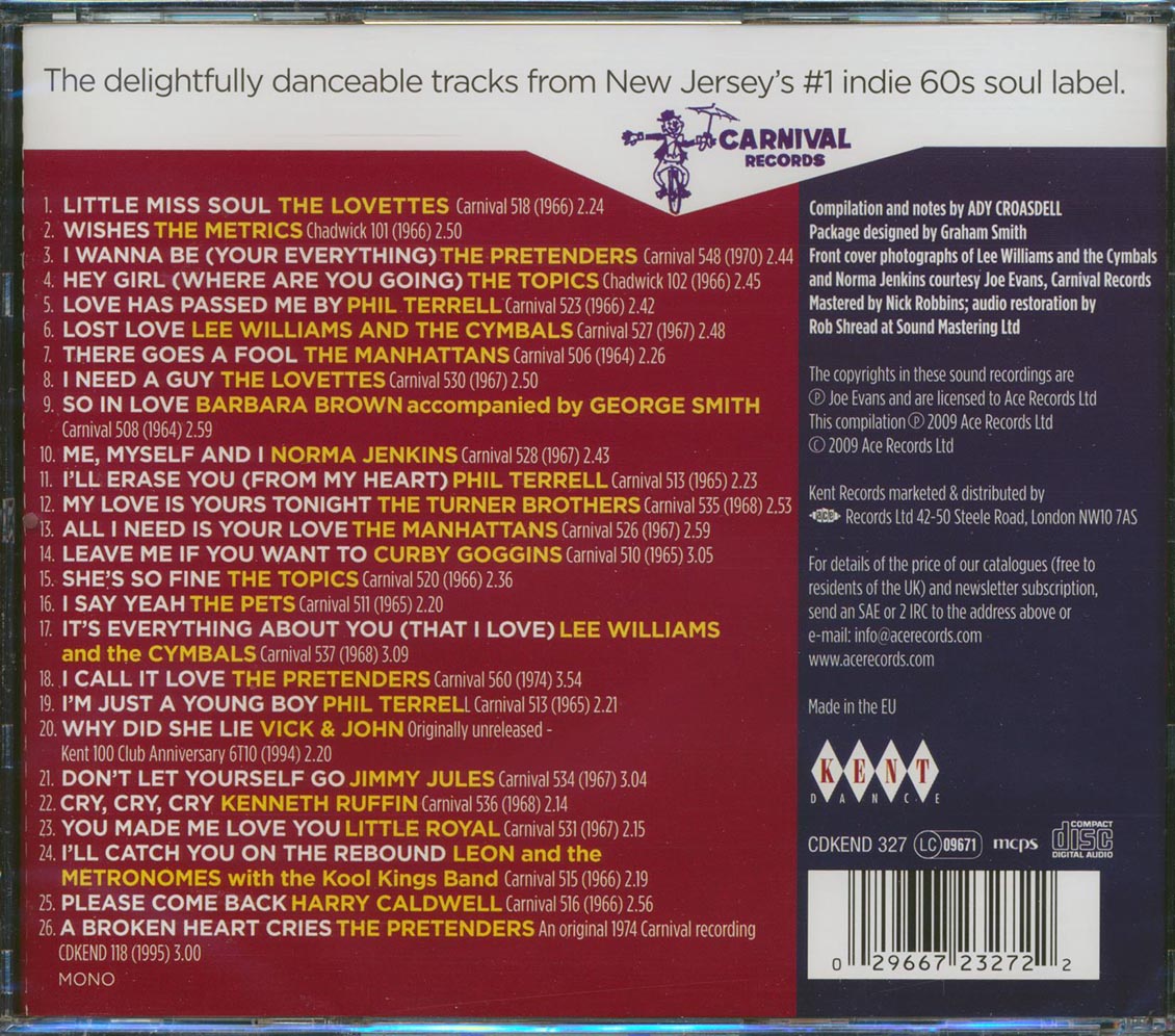 Various - Carnival Northern Soul (26 tracks)
