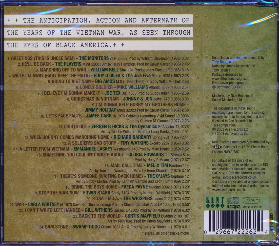 Various - A Soldier's Story: Vietnam Through The Eyes Of Black America 1966-1973 (24 tracks)