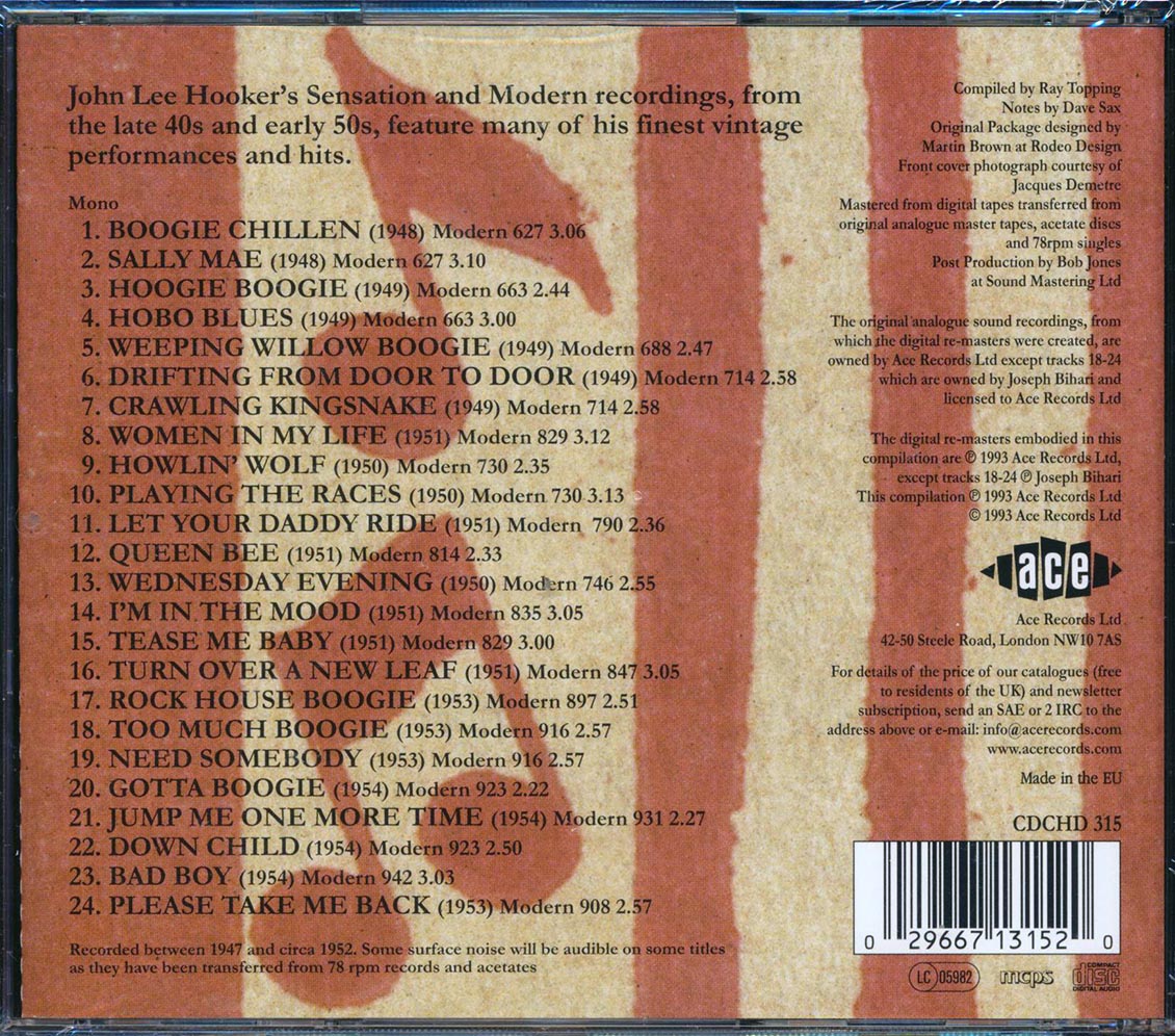 John Lee Hooker - The Legendary Modern Recordings 1948-1954 (24 tracks)
