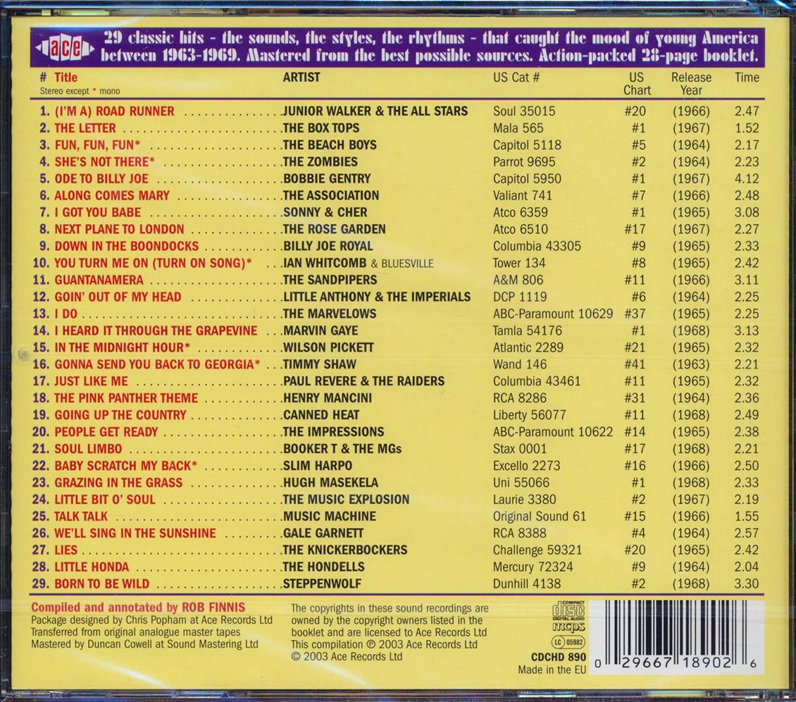 Various - Chartbusters USA Volume 3 (29 tracks)