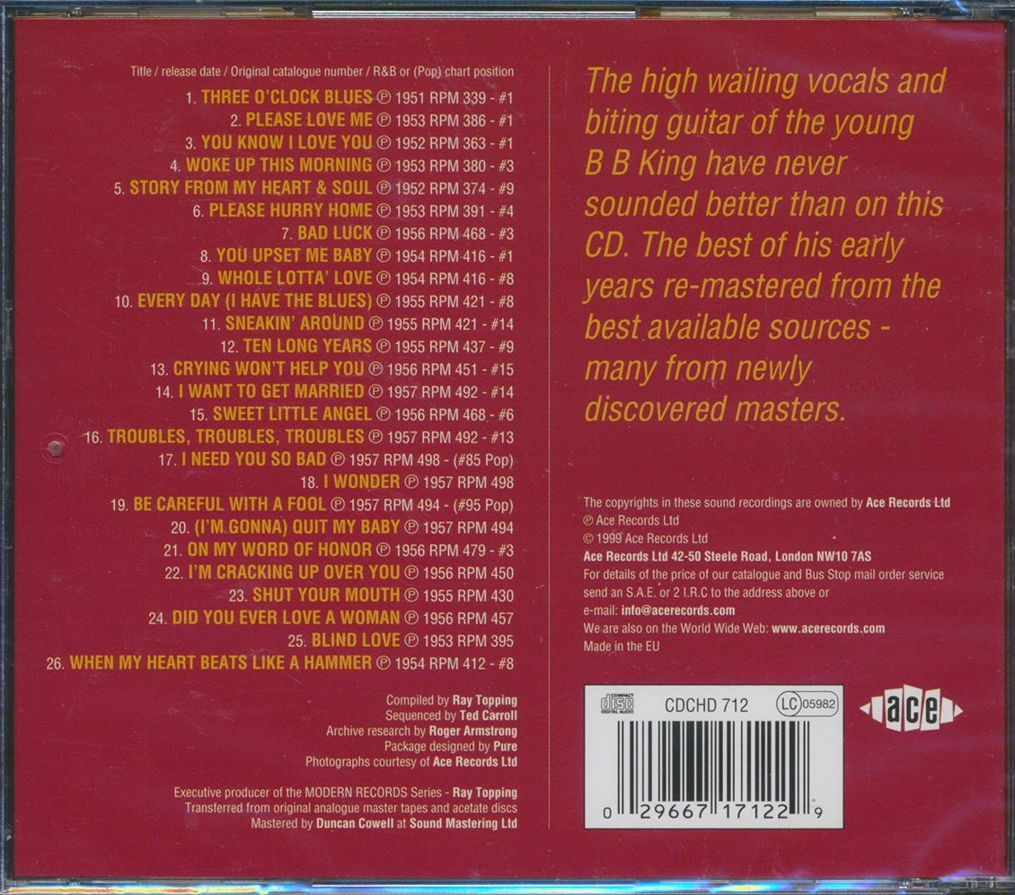 BB King - The RPM Hits 1951-1957 (26 tracks)