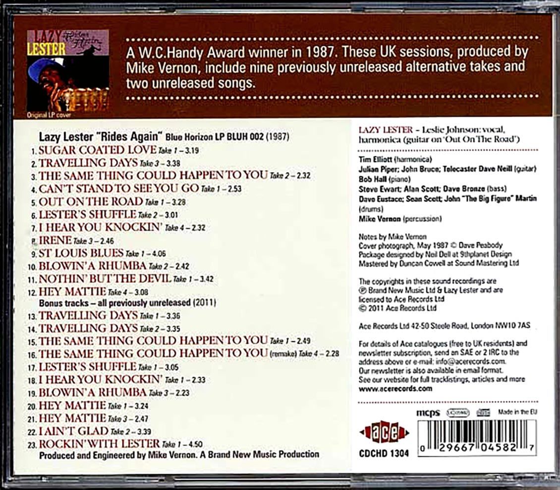 Lazy Lester - Rides Again: Expanded Edition (23 tracks)