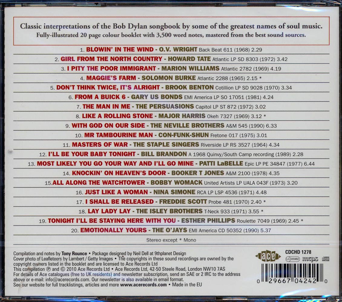 Various - How Many Roads: Black America Sings Bob Dylan (20 tracks)