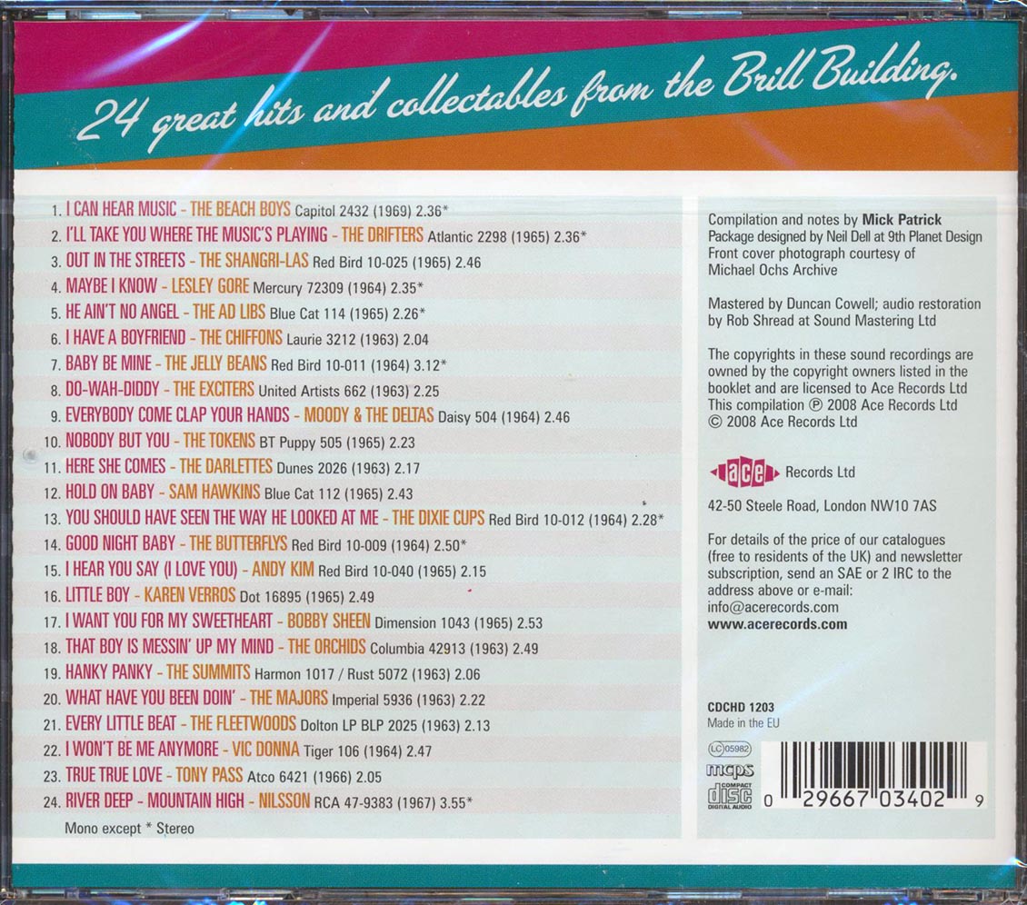 Various - Do Wah Diddy: Words And Music By Ellie Greenwich & Jeff Barry (24 tracks)
