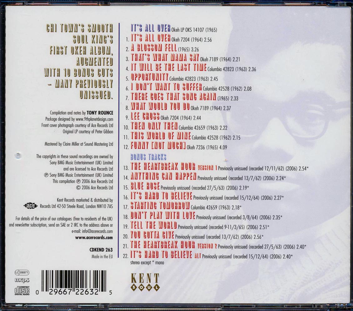 Walter Jackson - It's All Over: The OKeh Recordings Volume 1 (22 tracks)