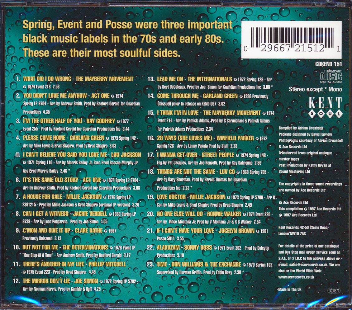 Various - The Soul Of Spring (23 tracks)