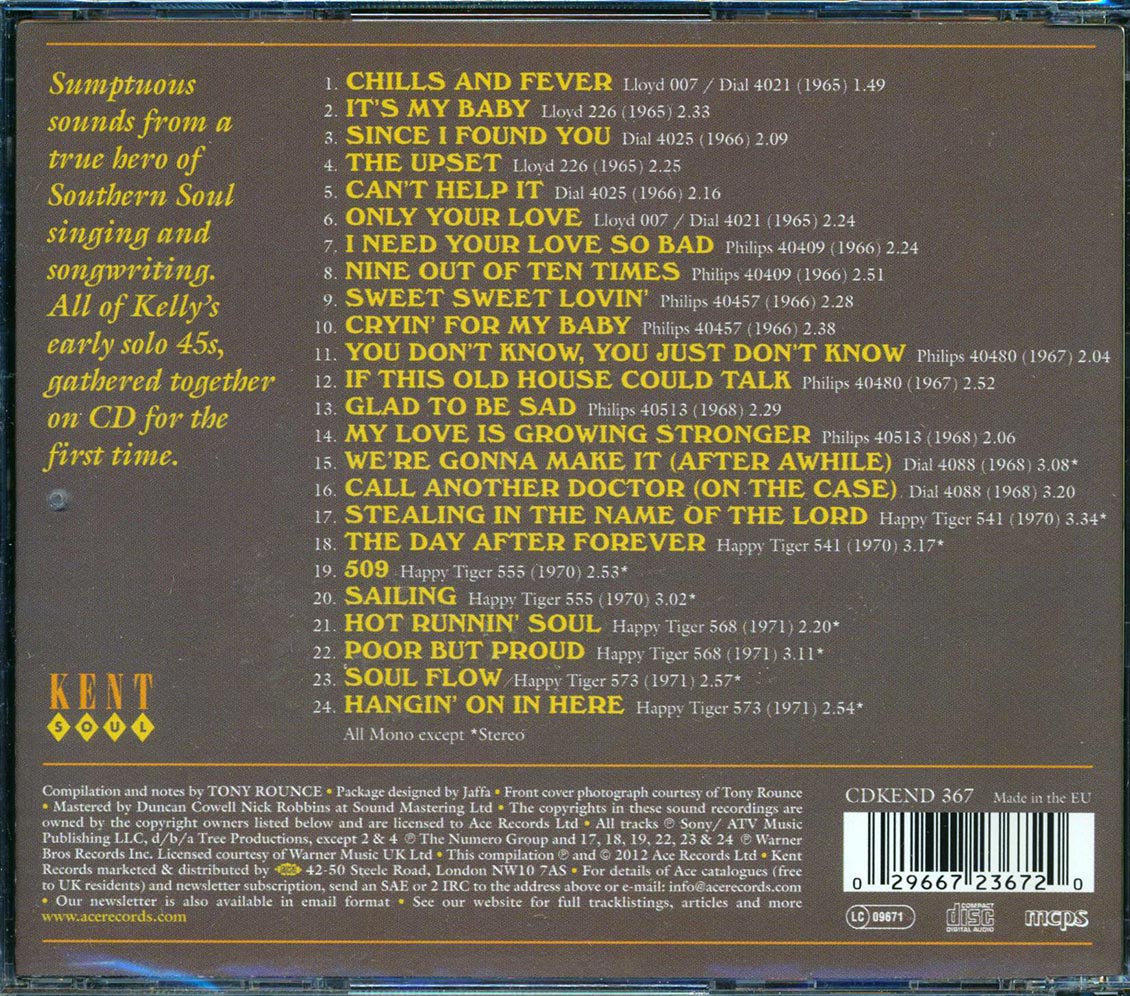 Paul Kelly - Hot Runnin Soul: The Singles 1965-1971 (24 tracks)