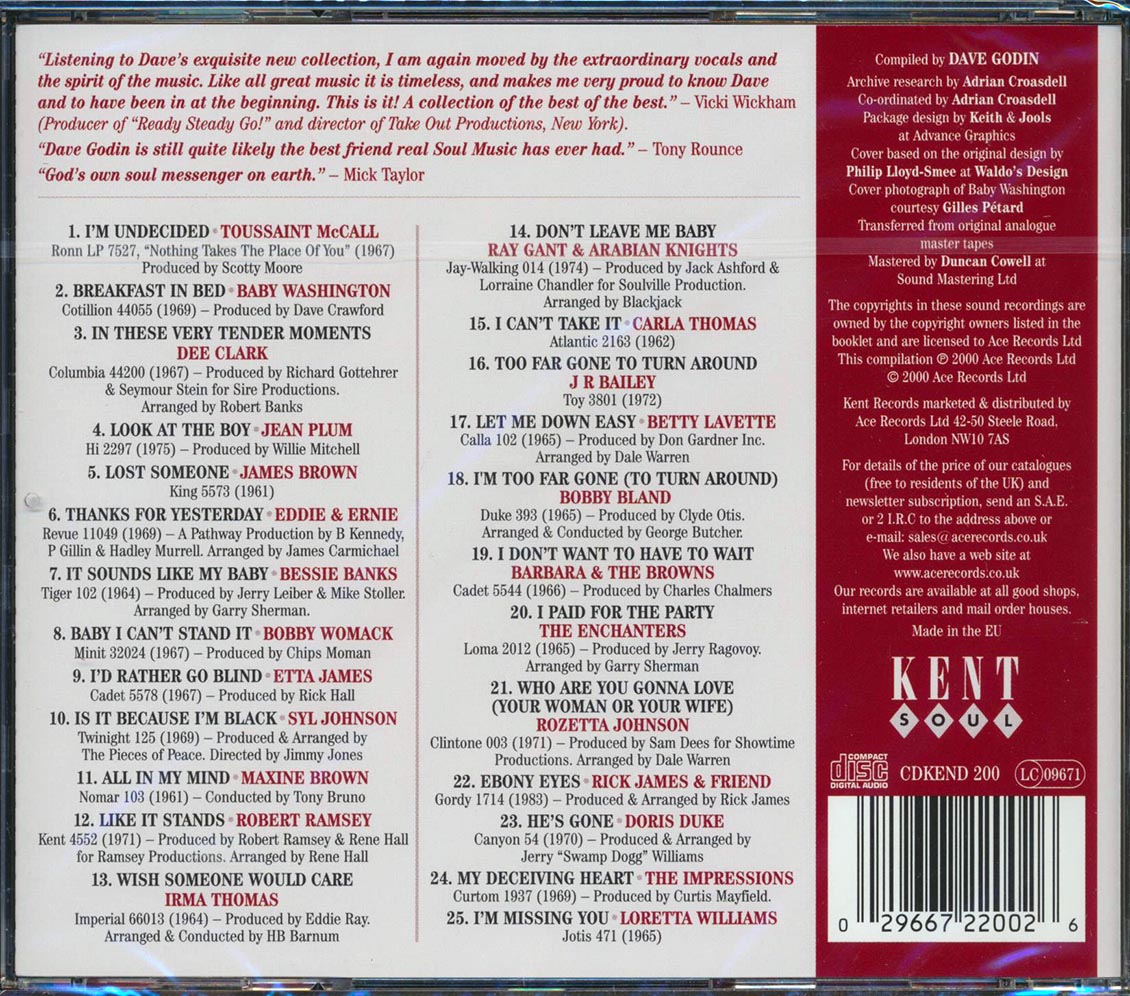 Various - Dave Godin's Deep Soul Treasures Volume 3 (25 tracks)