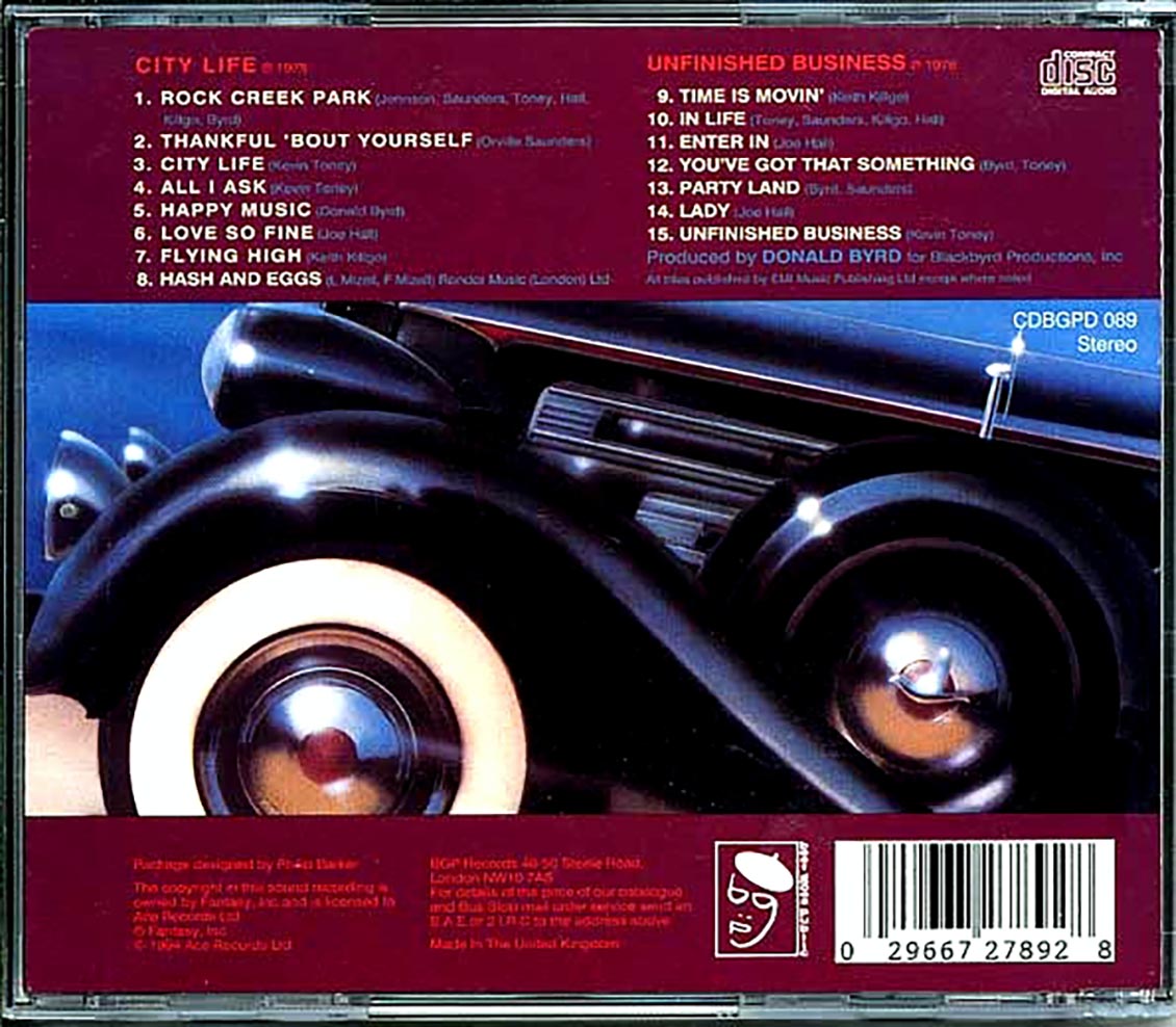 The Blackbyrds - City Life + Unfinished Business
