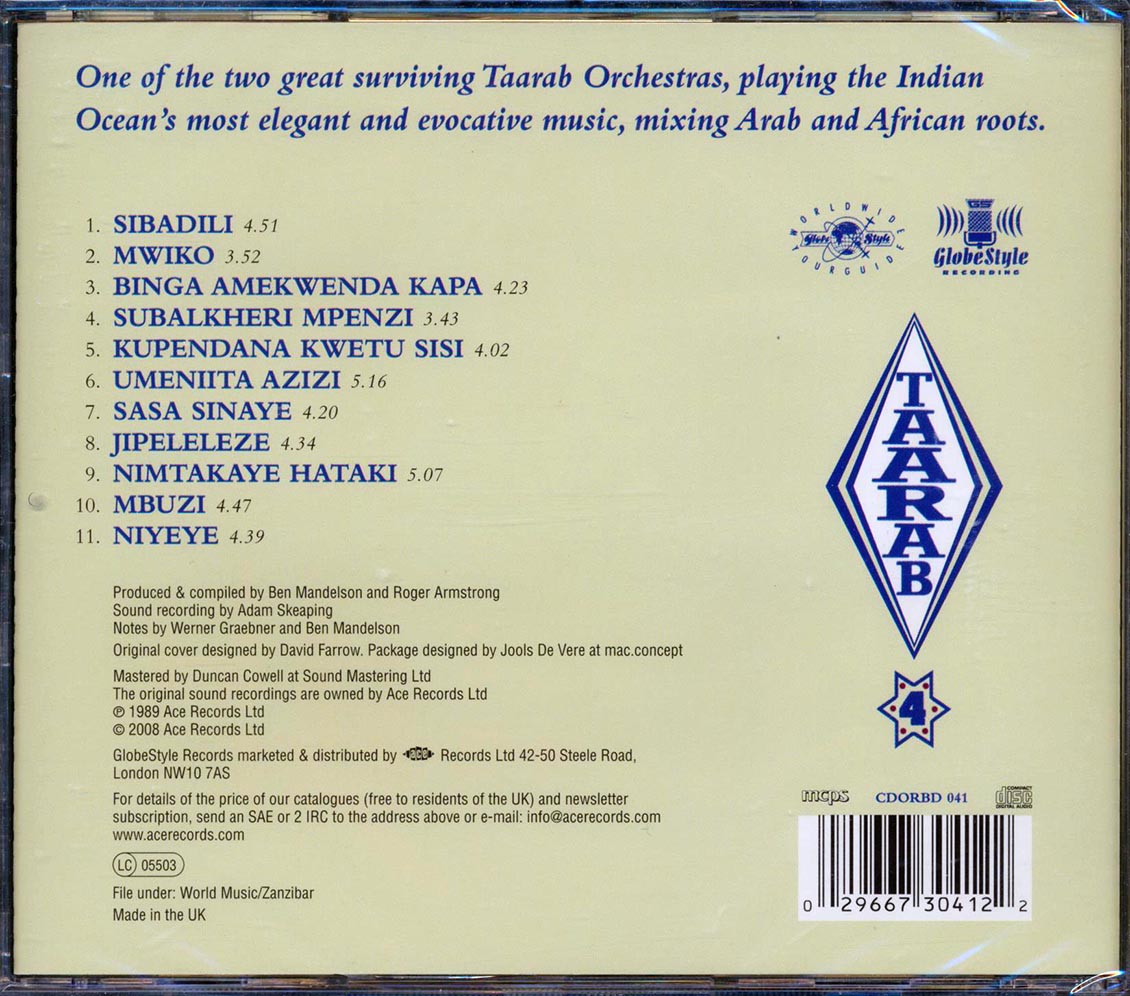 Various - Taarab 4: The Music Of Zanzibar