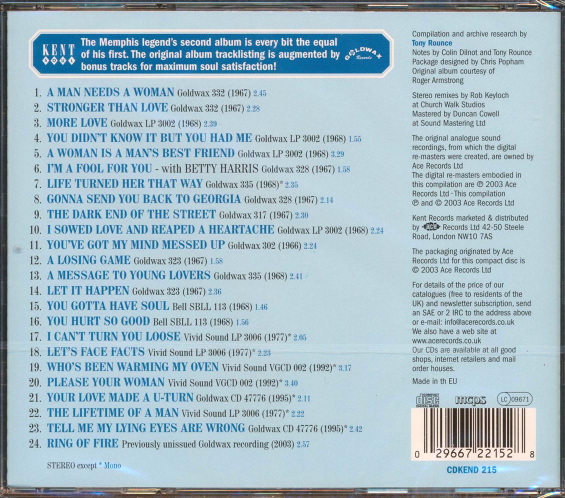 James Carr - A Man Needs A Woman (24 tracks)