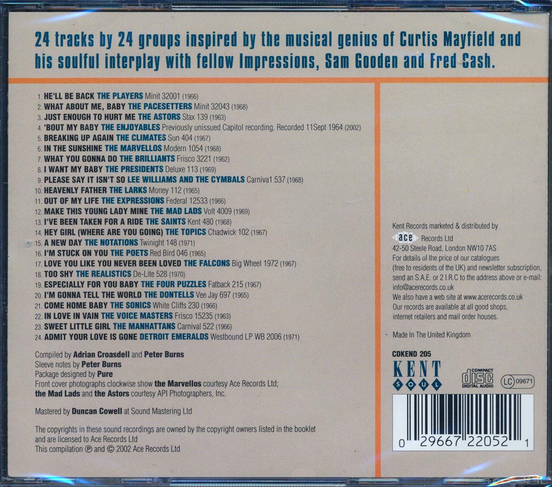 Various - Impressed: 24 Groups Inspired By The Legendary Impressions & Curtis Mayfield (24 tracks)