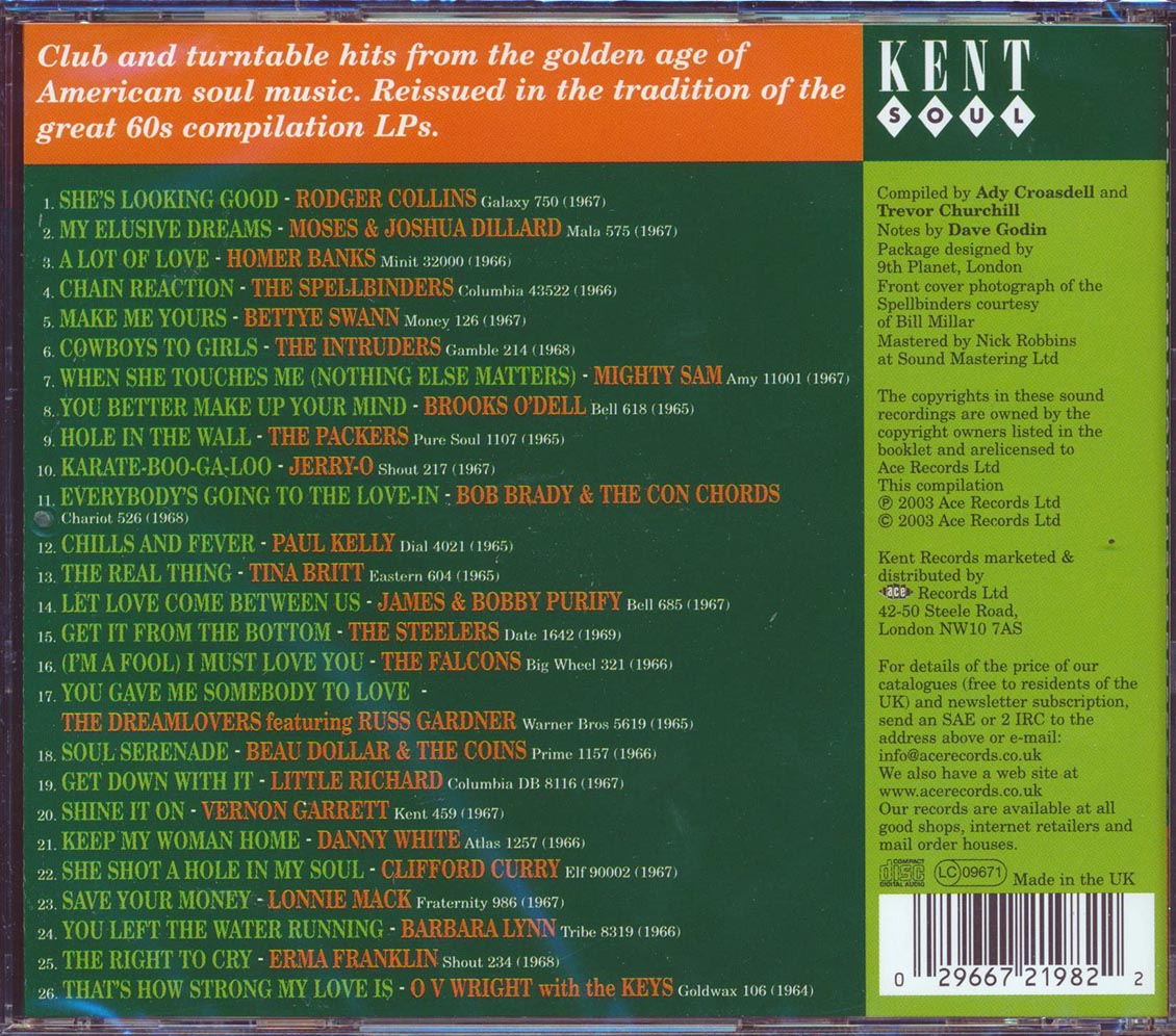 Various - Kent's Cellar Of Soul (26 tracks)