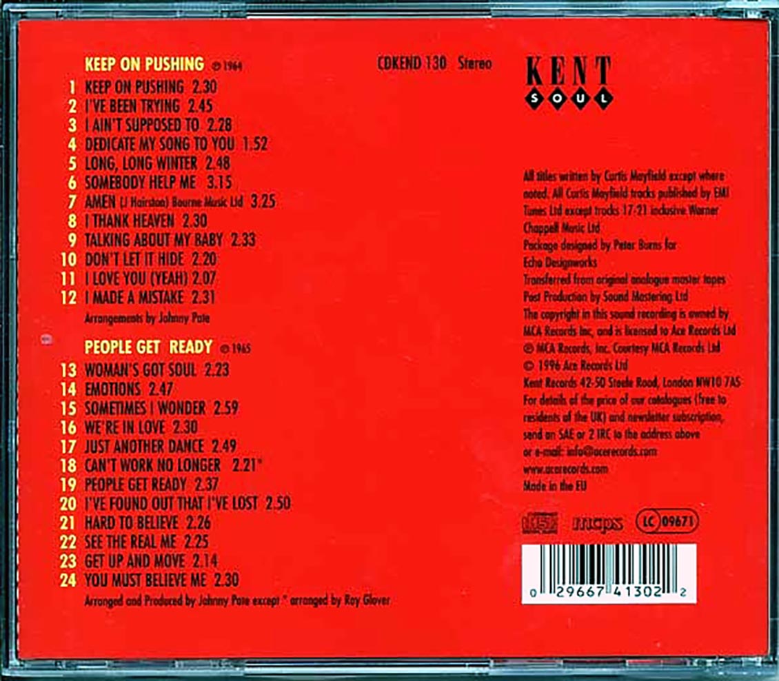 The Impressions - Keep On Pushing + People Get Ready (24 tracks)