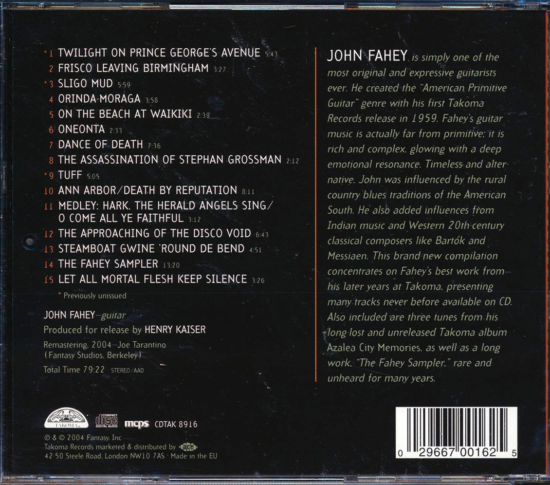 John Fahey - The Best Of John Fahey Volume 2: 1964-1983
