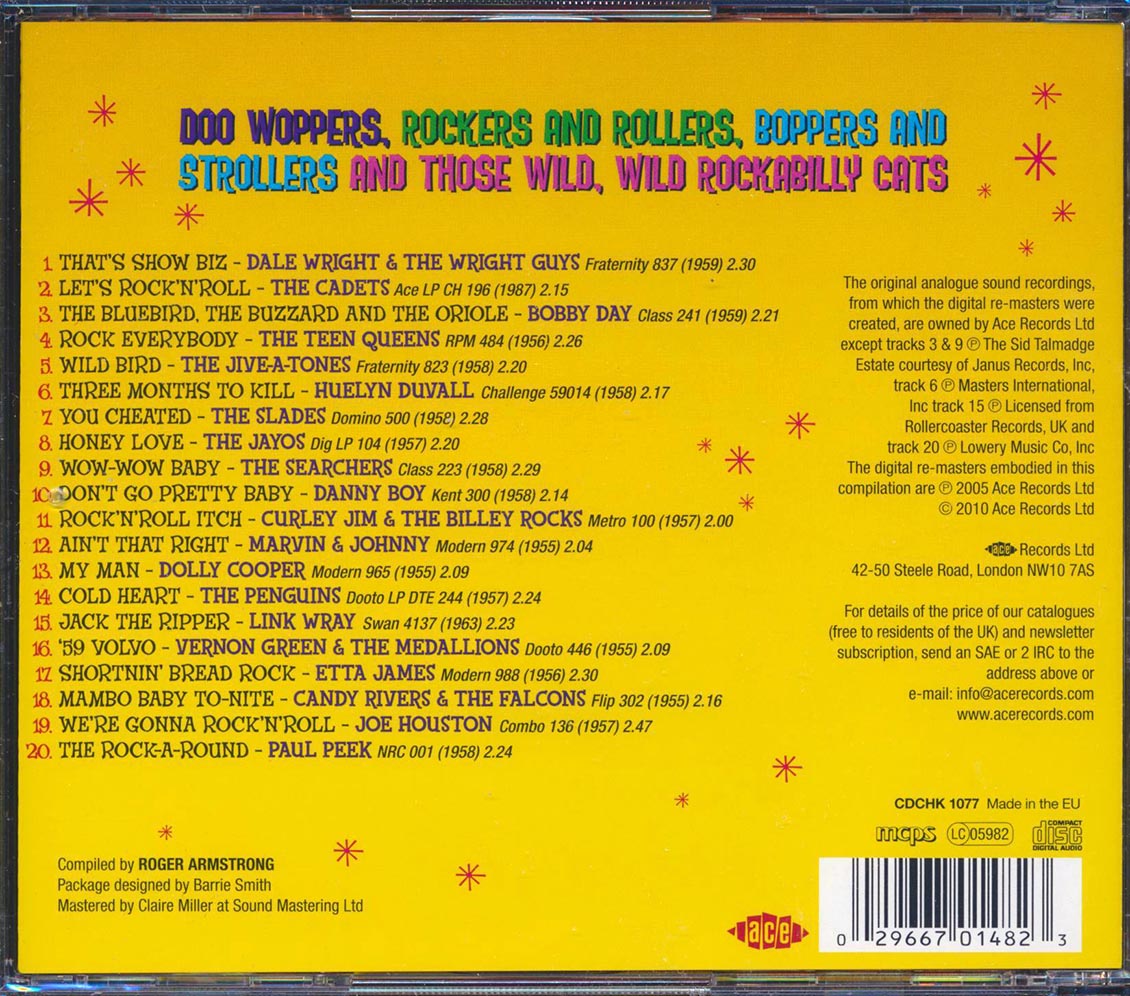 Various - Ace Record Sampler Volume 2: Doo Wop And Rock N Roll (20 tracks)