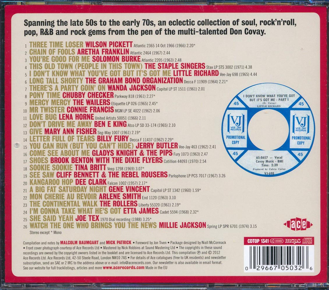 Various - Have Mercy: The Songs Of Don Covay (26 tracks)