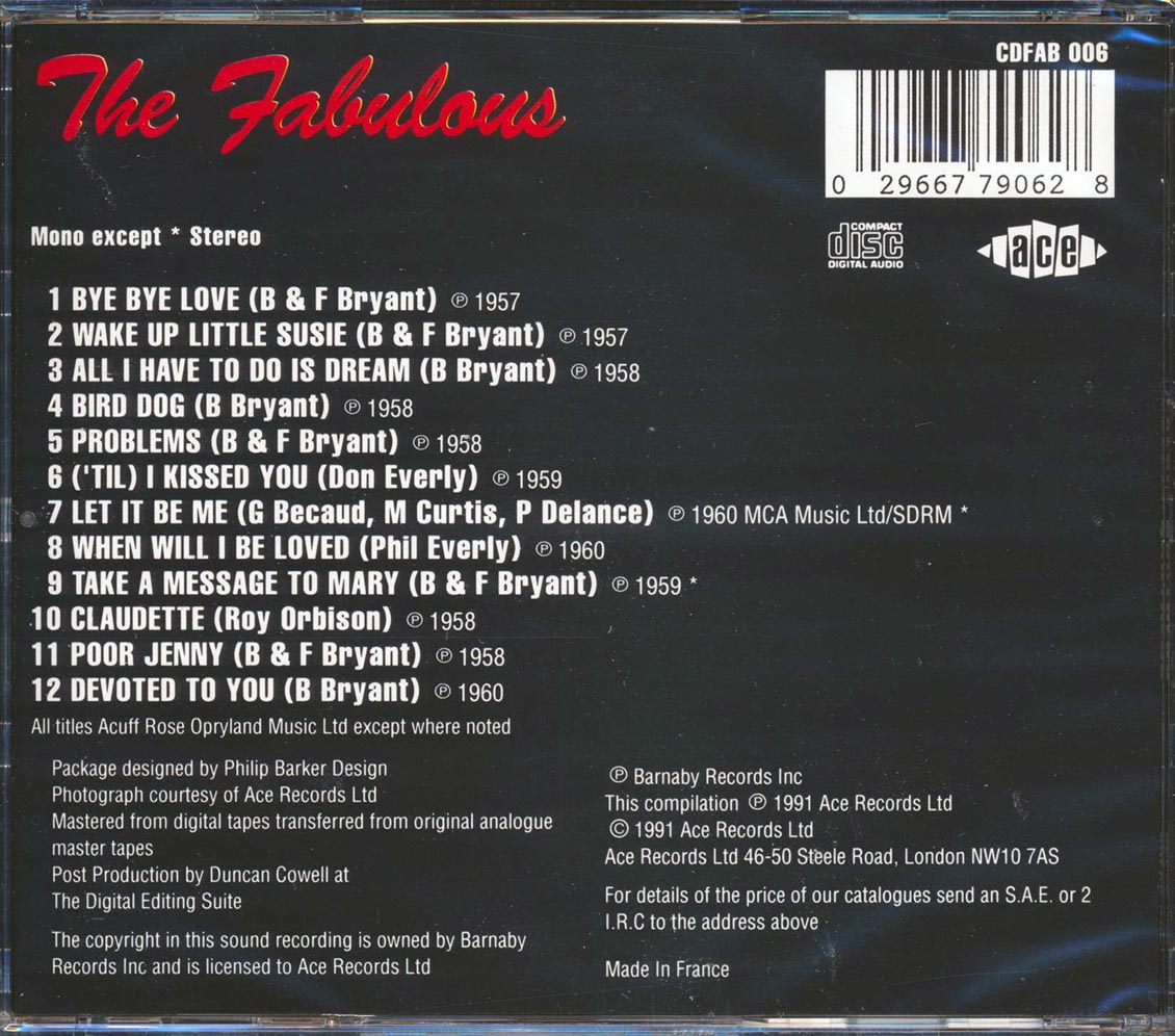 The Everly Brothers - The Fabulous Everly Brothers