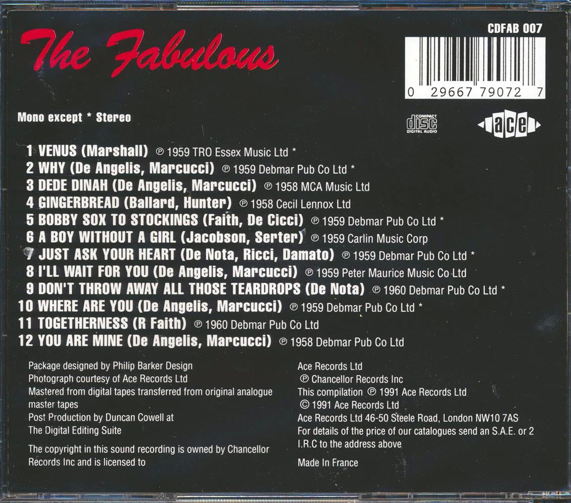 Frankie Avalon - The Fabulous Frankie Avalon