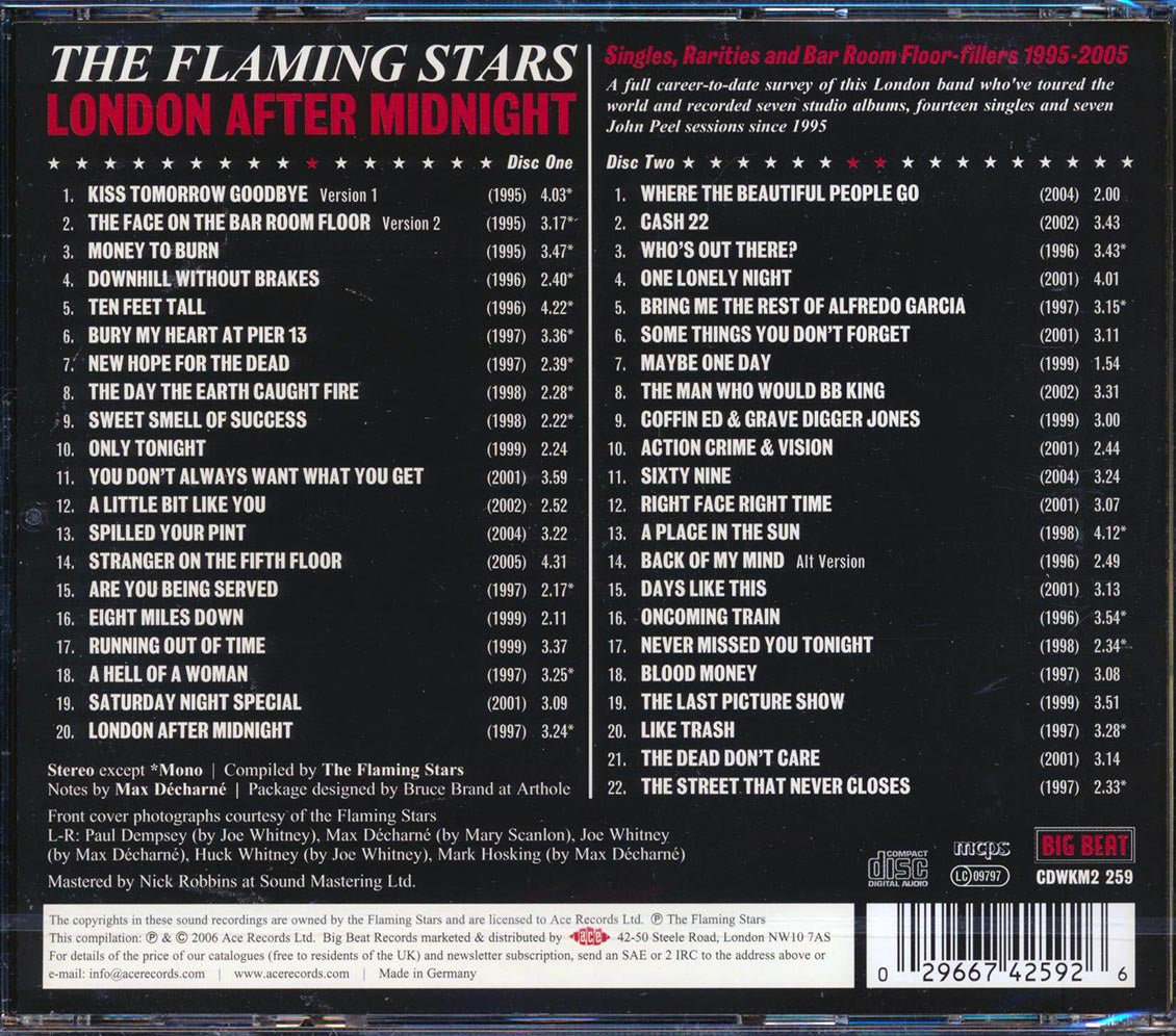 The Flaming Stars - London After Midnight (42 tracks) (2xCD)
