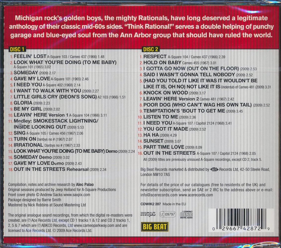 The Rationals - Think Rational (34 tracks) (2xCD)