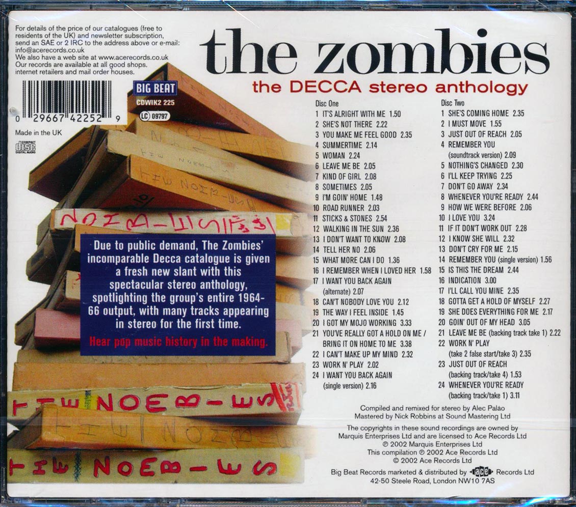 The Zombies - The Decca Stereo Anthology (48 tracks) (2xCD)